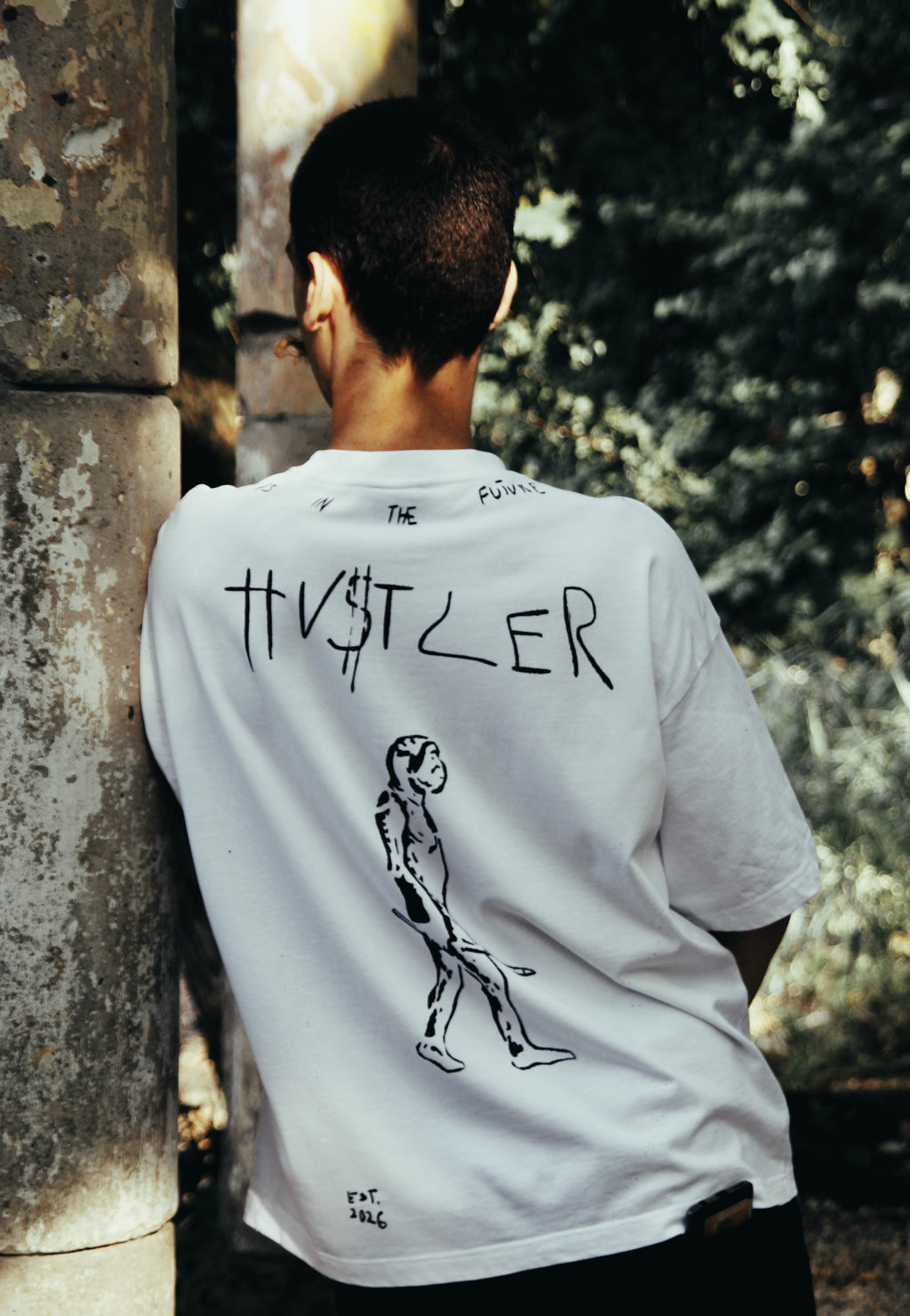 HU$TLER Hand Painted Tee