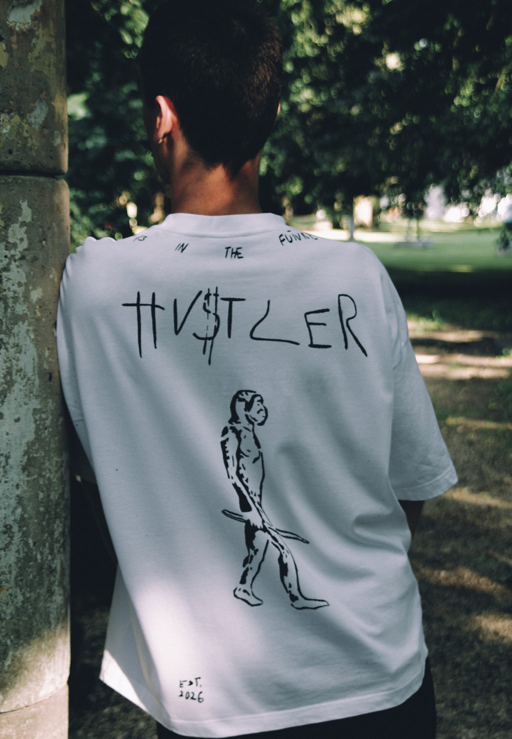HU$TLER Hand Painted Tee