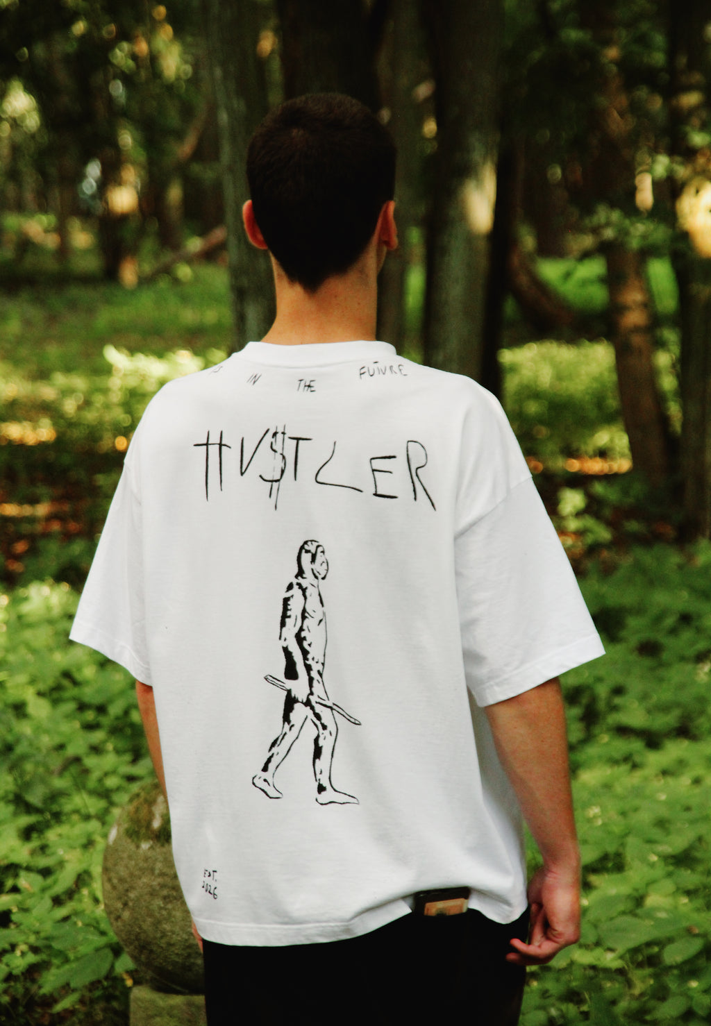 HU$TLER Hand Painted Tee