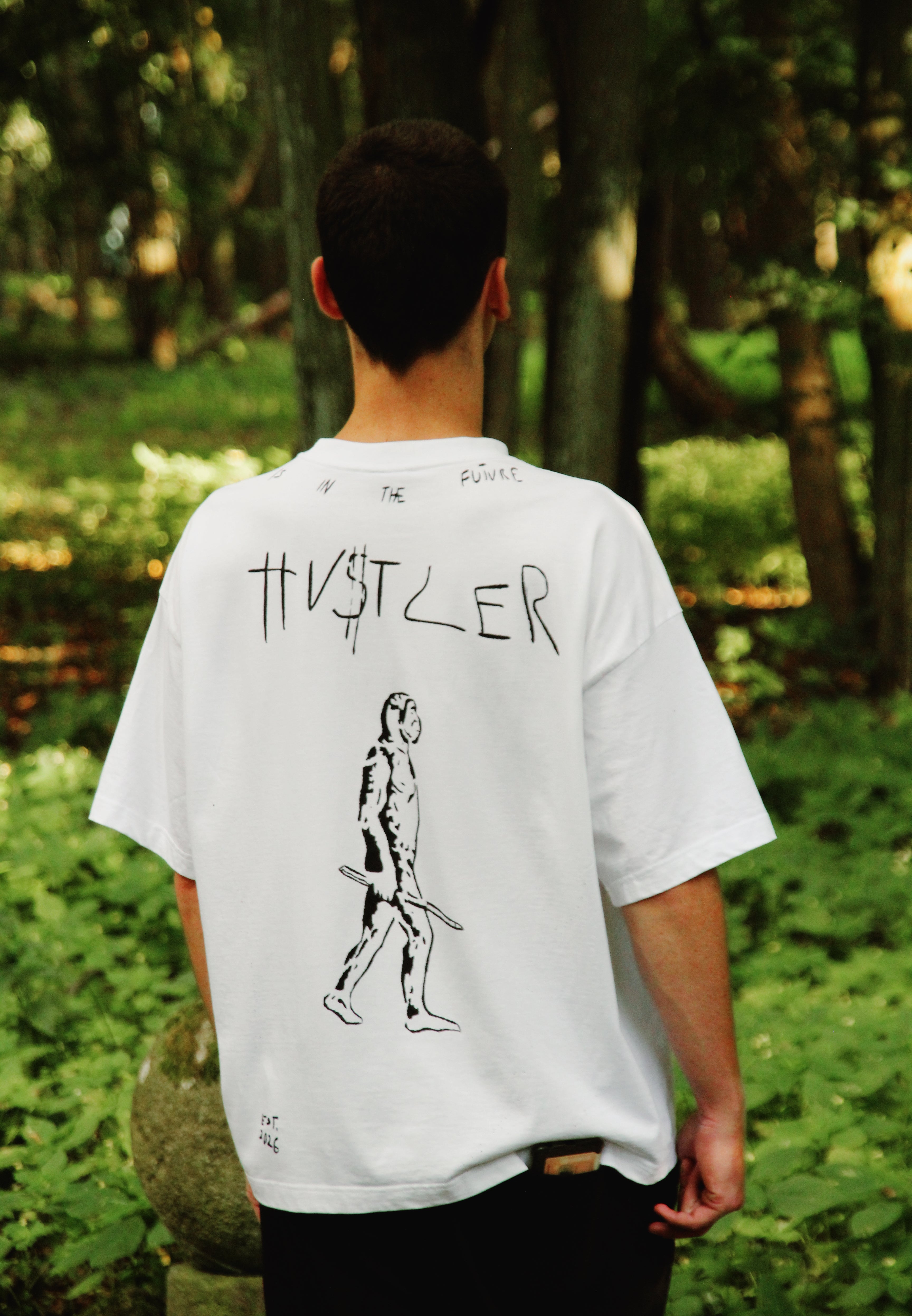 HU$TLER Hand Painted Tee