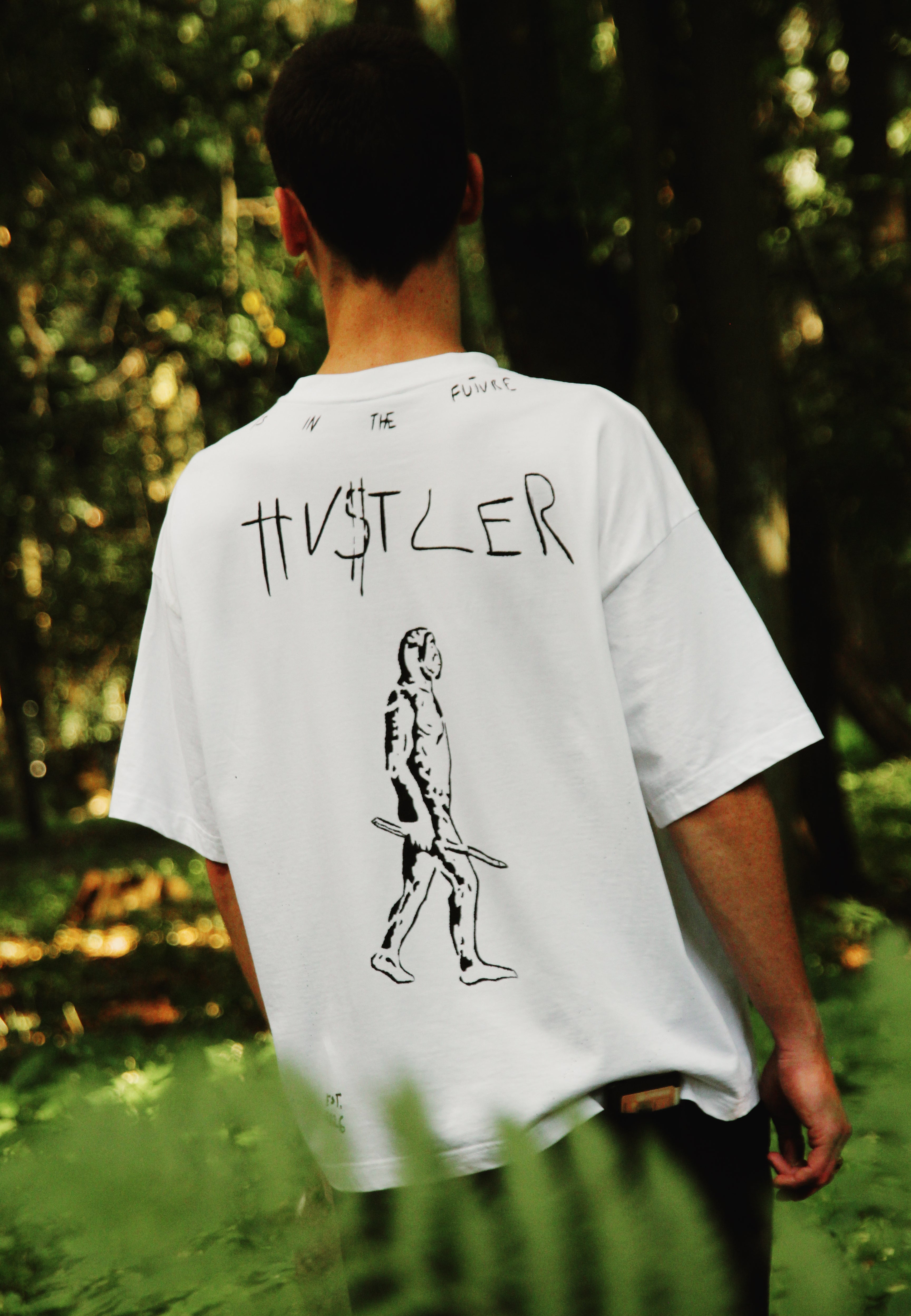 HU$TLER Hand Painted Tee