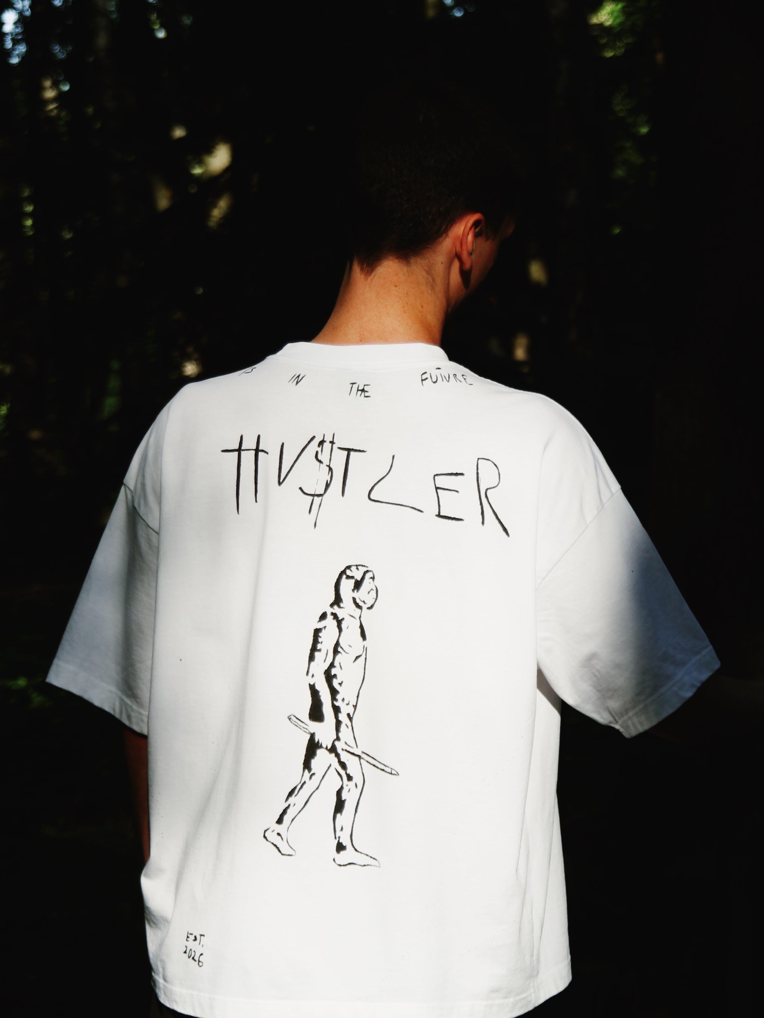 HU$TLER Hand Painted Tee