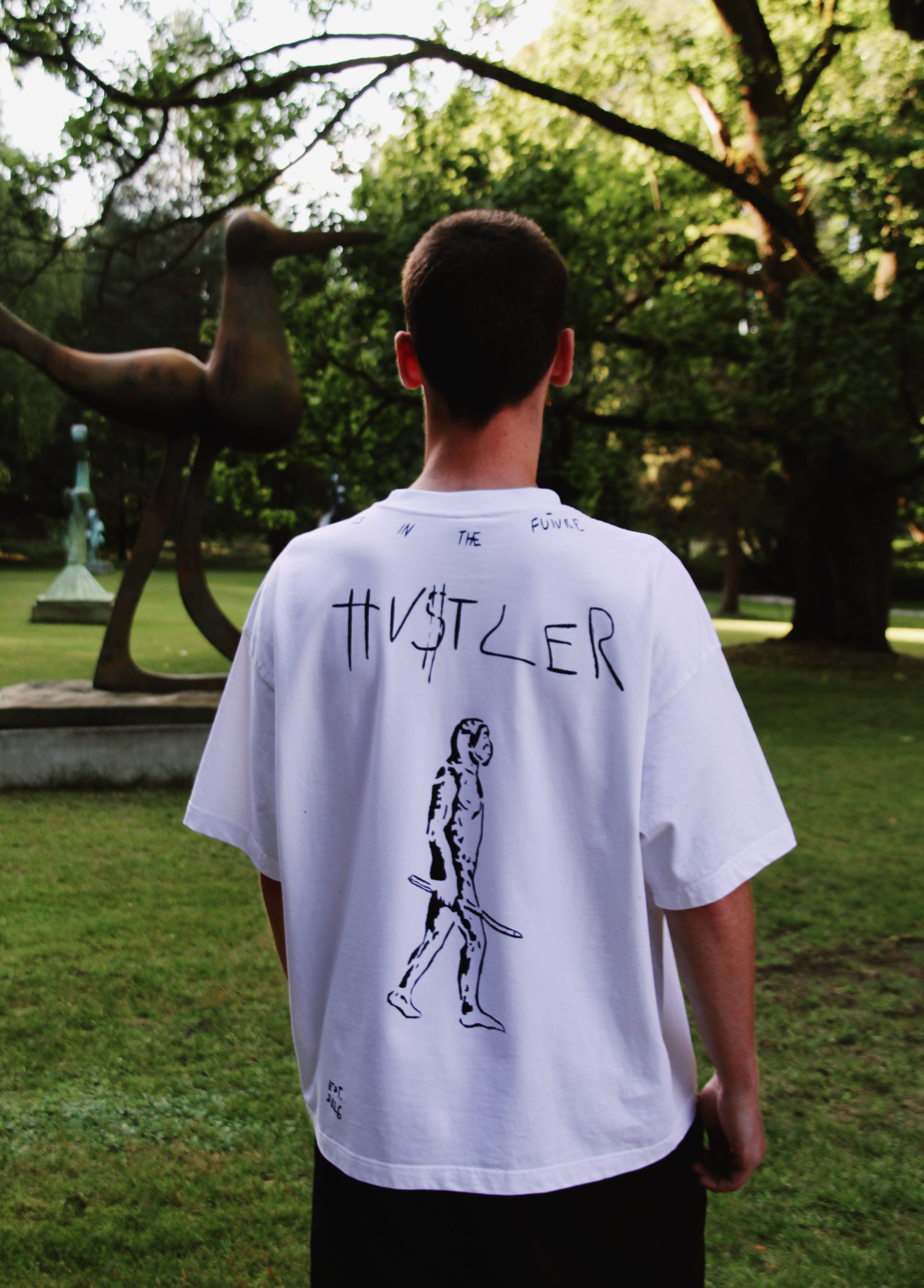 HU$TLER Hand Painted Tee