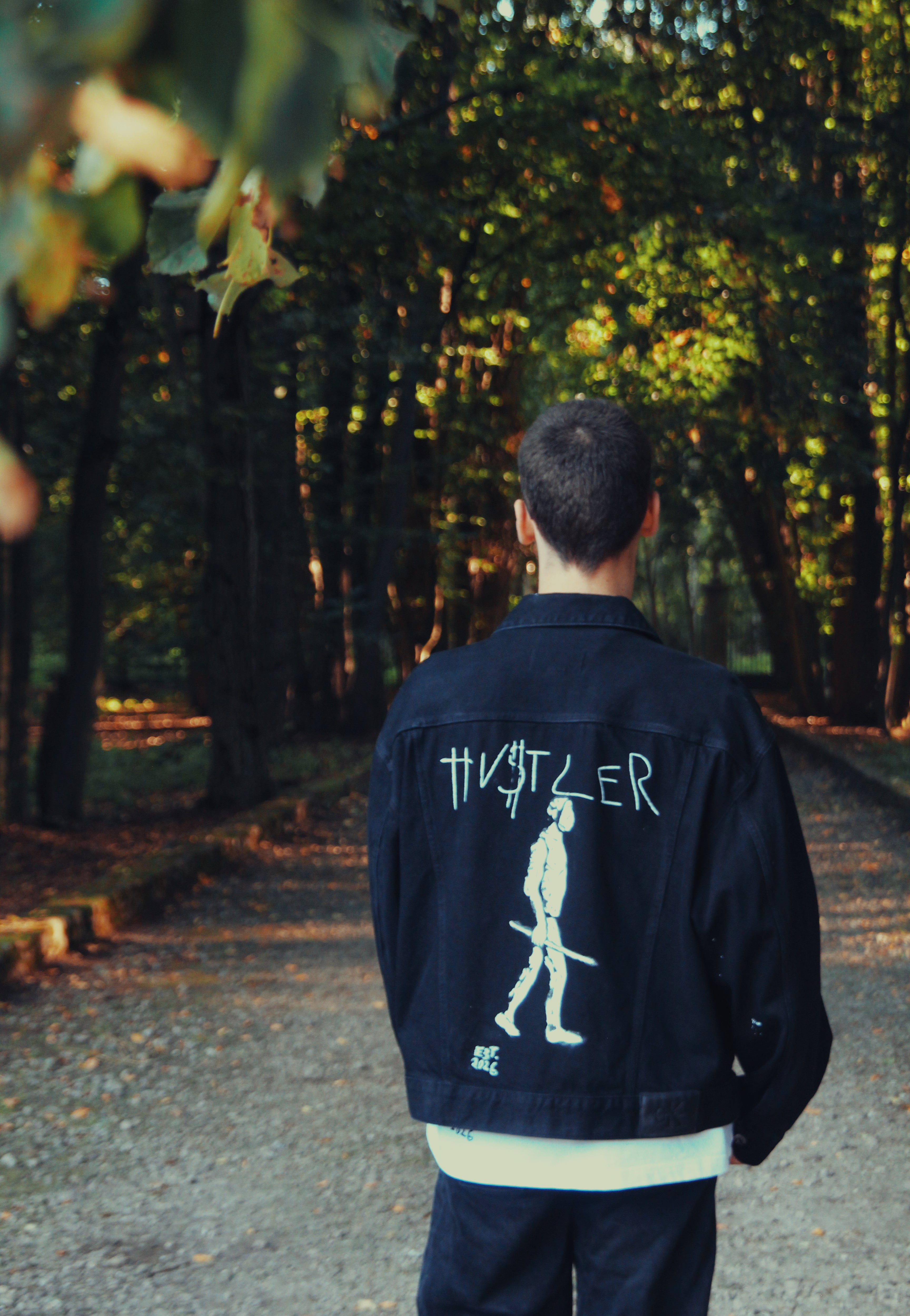 HU$TLER Hand Painted Denim Jacket (Edition of 3)