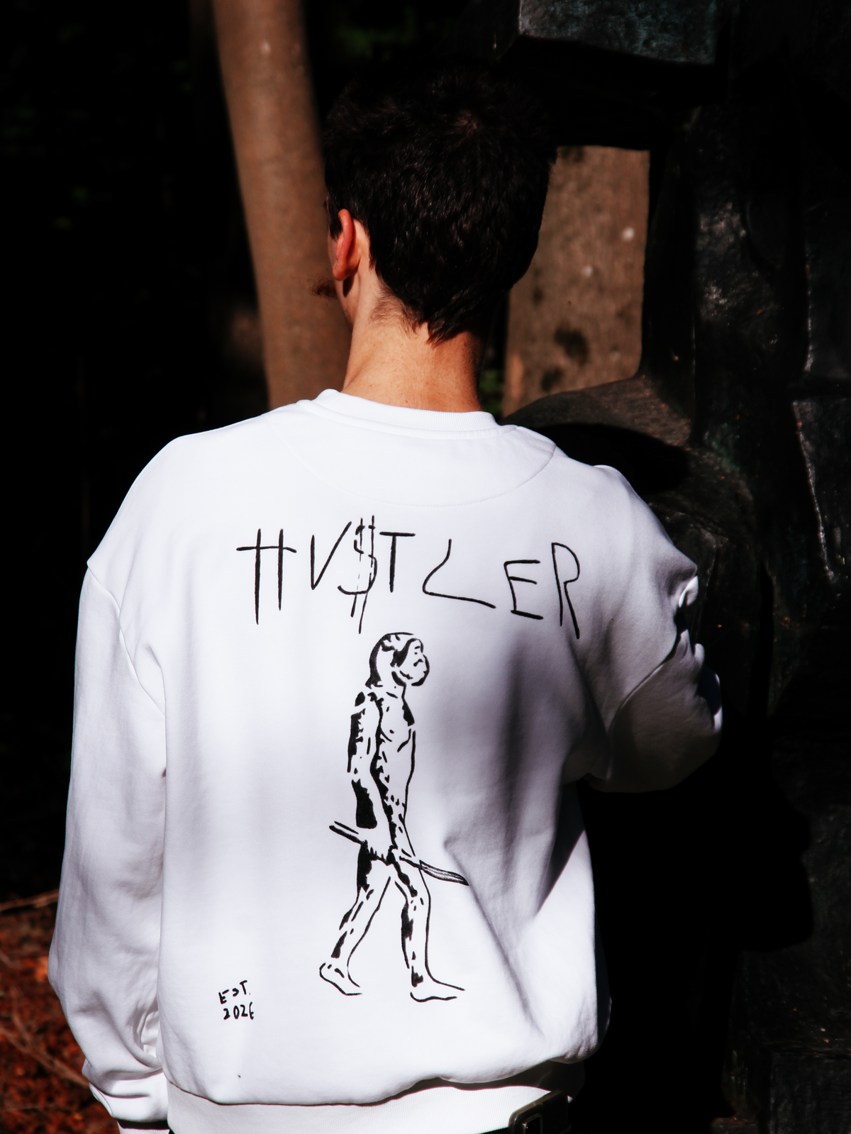 HU$TLER Hand Painted Crewneck