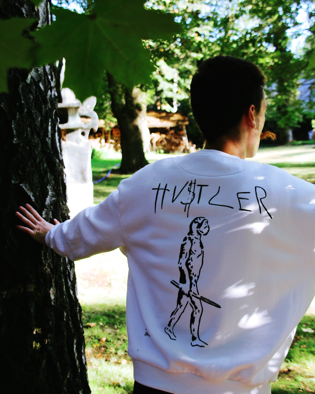 HU$TLER Hand Painted Crewneck
