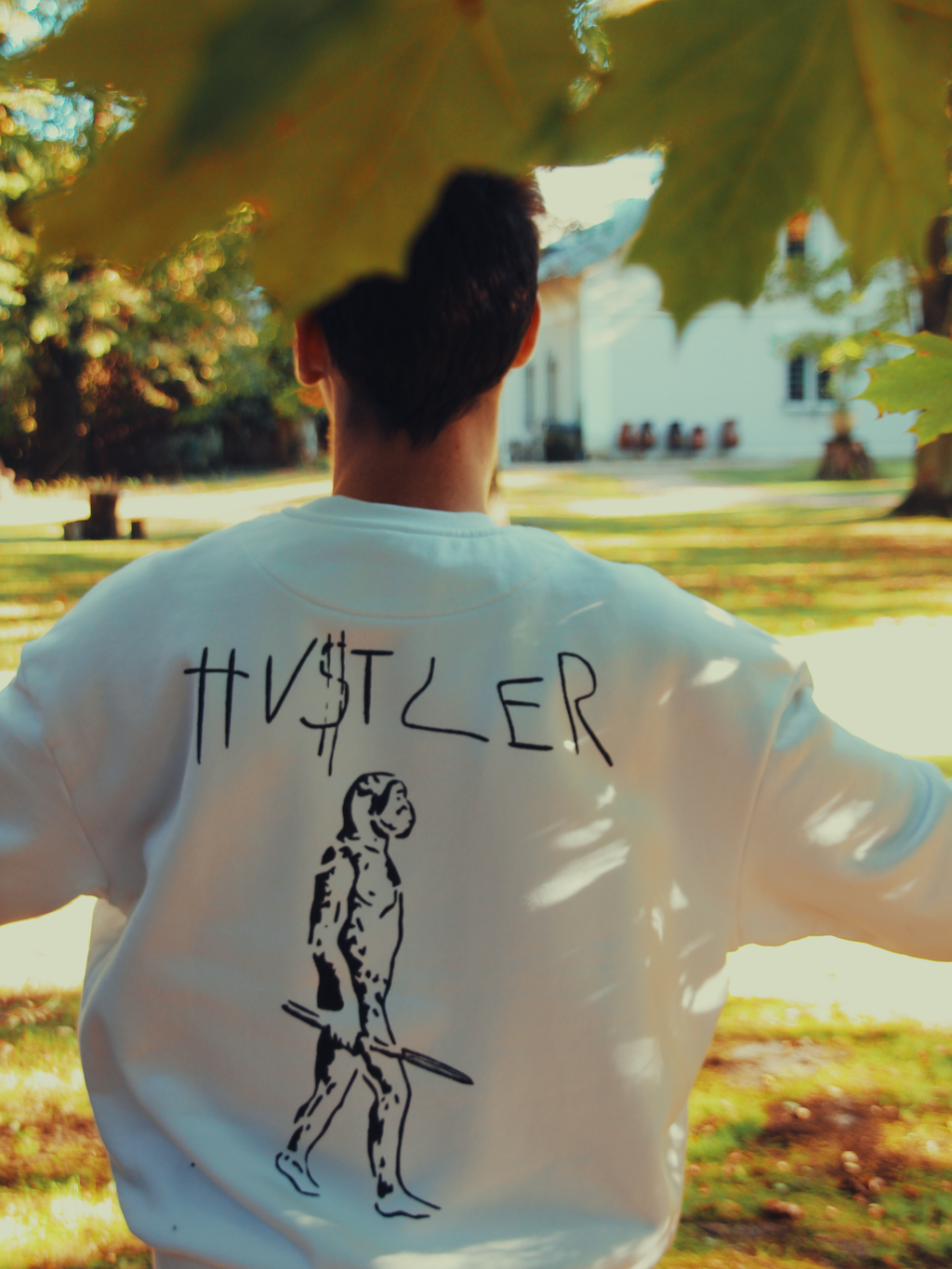 HU$TLER Hand Painted Crewneck