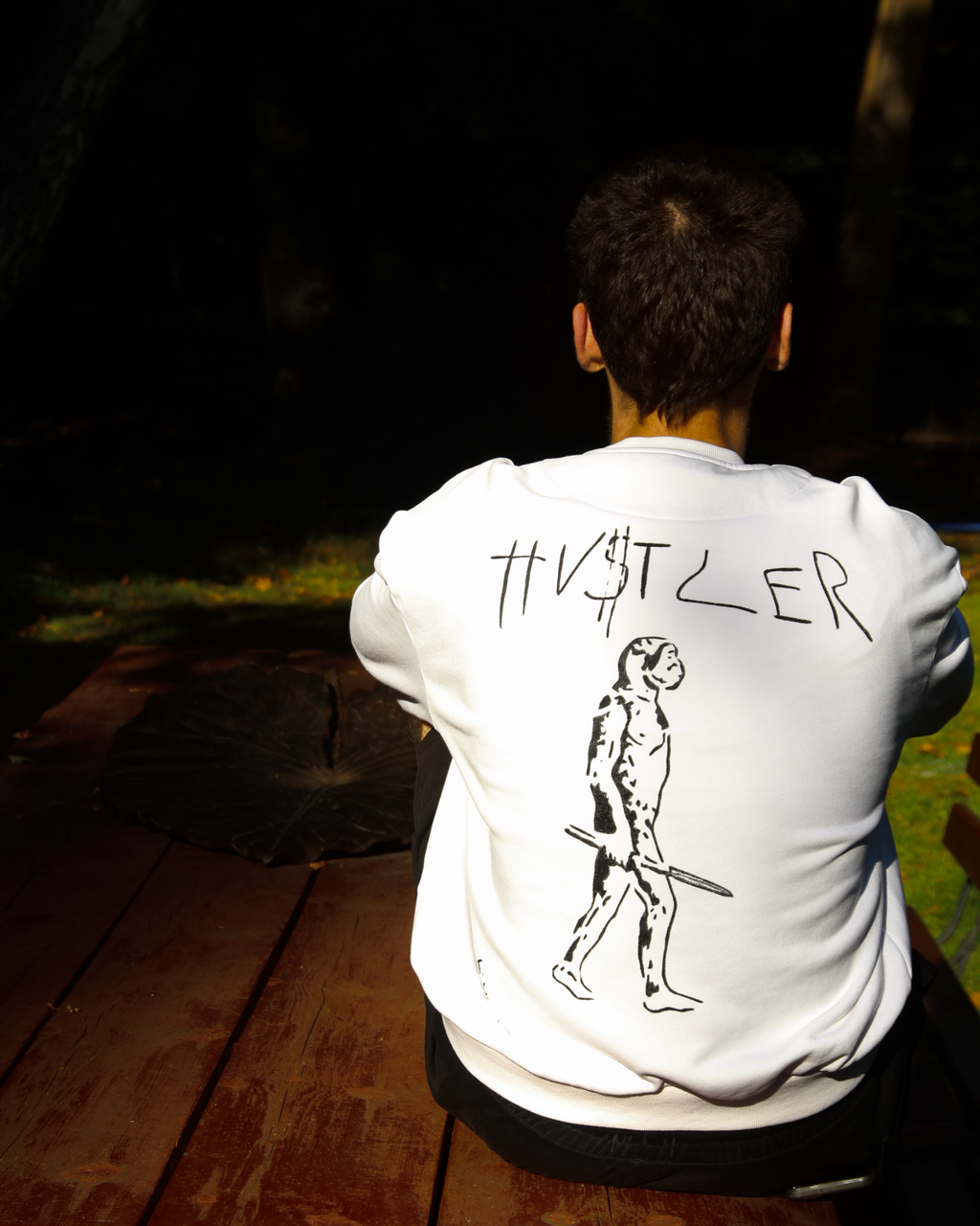 HU$TLER Hand Painted Crewneck